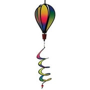 In the Breeze 1029 — Mini Rainbow Blended Hot Air Balloon Wind Spinner, Hanging Yard Spinner