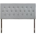 thumbnail image 2 of Modway MOD-5202- Clique Tufted Button Diamond Pattern Linen Fabric Upholstered Queen Headboard in Gray, 2 of 4