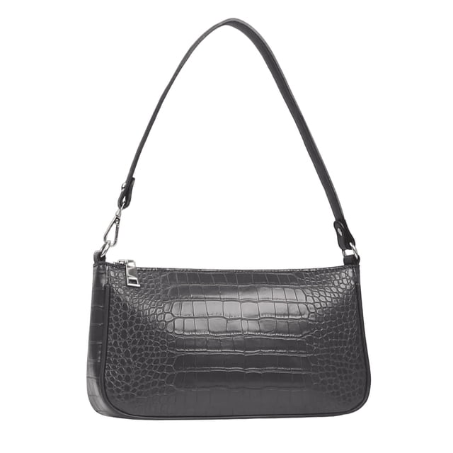 Bolsa Bandolera de Cuero Para Dama Gris Lab.G Bolso para Dama
