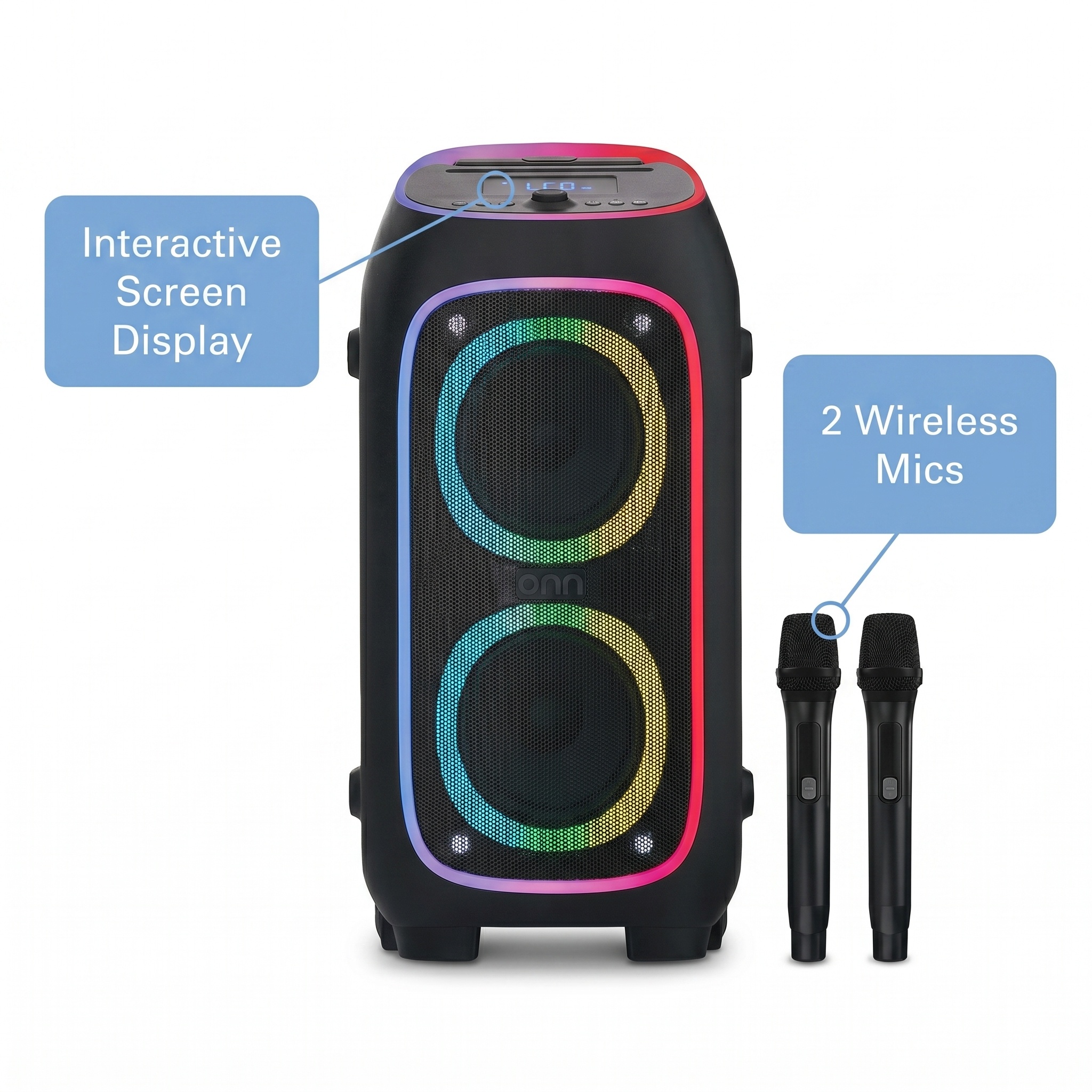 Parlante inalámbrico onn XL para fiestas con luces LED 6