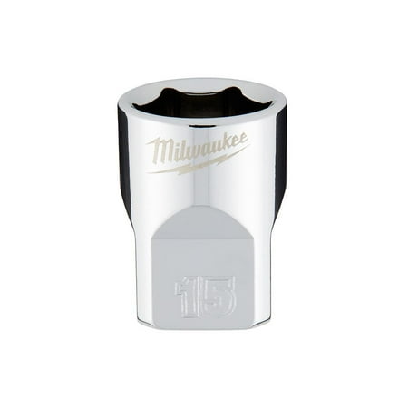 UPC: 0045242565894 | Milwaukee-45-34-9085 3/8 in. Drive 15mm Metric 6-Point Socket