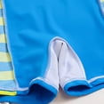 thumbnail image 7 of Pandaie Baby Swimsuit Boy Short Sleeve Rash Guard One Piece Surfing Bathing Suit Toddler Zipper Cute Print Swimwear with Hat 2-3 Years Sky Blue, 7 of 7