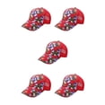 thumbnail image 3 of Maytalsory 1/2/3/5 Comfortable Ball Cap For Women - Fashionable With Sun Protection Universal Size bright red 5PCS, 3 of 6