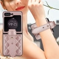 thumbnail image 5 of TECH CIRCLE Case for Galaxy Z Flip 6, Classic PU Leather Adjustable Wristband Kickstand Anti-Scratch Shockproof Protection Cover for Samsung Galaxy Z Flip 6 5G 2024,Rosegold, 5 of 8