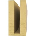 thumbnail image 4 of 3"W x 18"D x 6"H Thin Greensboro Rough Cedar Woodgrain TimberThane Corbel, Primed Tan, 4 of 6