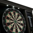 thumbnail image 5 of Palmer Wood Dartboard LED Display Cabinet with 18-inch Bristle Dartboard and Steel Tip Dart Set by Barrington Billiards, 5 of 8
