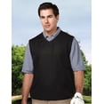 thumbnail image 1 of Tri-Mountain Legend J2612 V-Neck Vest, Large Tall, Black, 1 of 2