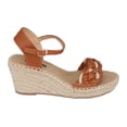 thumbnail image 2 of Good Choice Womens Gati Woven Faux Leather Wedge Sandals, 2 of 5