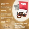 thumbnail image 3 of 13-inch Amberalia Amber Infant necklace, imported from Lithuania. Certified Baltic Sea amber with gift box, customized message, and engraved storage linen bag included., 3 of 5