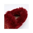 thumbnail image 5 of Gomelly Womens Moccasin Slippers Warm Winter Shoes Cozy House Shoes Red 4, 5 of 5