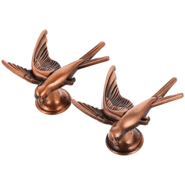 2 tiradores decorativos para puertas de gabinete, tiradores de puertas interiores con diseño de pájaro y tiradores para cajones.