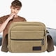 thumbnail image 4 of Bolso de lona para hombre en el pecho • Mochila cruzada • 24x20x7cm • Correa ajustable • Verde caqui marrón • Viajes y deportes, 4 of 6