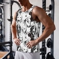 thumbnail image 5 of Gukieu Labrador Retriever Dog Print Men's Quick Dry Fitness Vest, Round Neck Sleeveless Fitness Bodybuilding Top-Large, 5 of 7