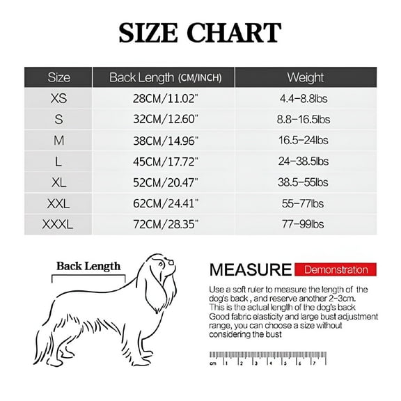GASTROPOD Dog Surgical Recovery Suit for Dogs Long Sleeve Keep Dog from Licking Abdominal Wound Protector Alternative After Surgery Wear Pet Supplier