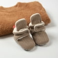 thumbnail image 4 of HsdsBebe Baby Girls Boys 2 Pairs Cotton Boots Newborn Winter Cozy Fleece Booties Infant Socks Shoes For 0-18 Months, 4 of 5