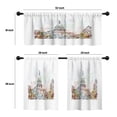 thumbnail image 4 of LALILO Kitchen Curtains and Valances Set of 3 36" Building Window Treatment Tiers for Window Decor, 4 of 5