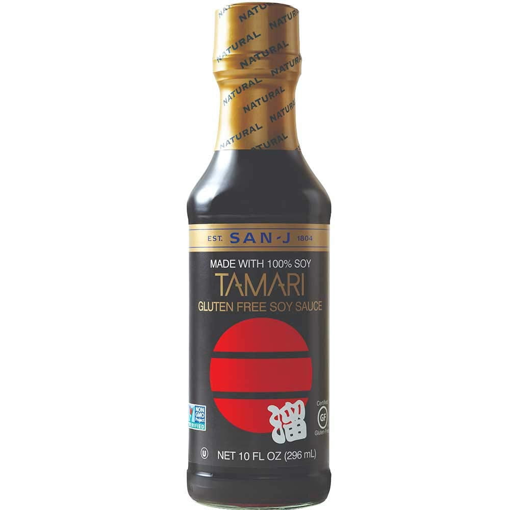 San-J Tamari Premium Soy Sauce, 10-Ounce Bottles (Pack of 6)