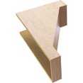 thumbnail image 6 of 11"W x 22"D x 33"H Classic Burlington Rough Cedar Woodgrain TimberThane Corbel, Primed Tan, 6 of 6