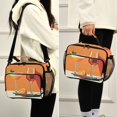 thumbnail image 5 of FORMRS Student Lunch Bag Insulated Reusable Cooler Box with Zipper Pockets, Orange Glasses, 5 of 9