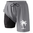 thumbnail image 3 of Kcolen Mens Swim Trunks 7 Inch Drawstring Board Shorts Men's Comfy Mens Swimsuit Compression Liner Summer Beach Men Swim Brief, 3 of 4