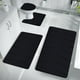 thumbnail image 5 of Juego de 4 Alfombrillas de Baño de Espuma | Alfombras de Baño de Terciopelo Suave | Base de Goma Antideslizante | Almohadillas Absorbentes de Agua Gruesas | Lavables a Máquina | Cómodas Alfombrillas, 5 of 6