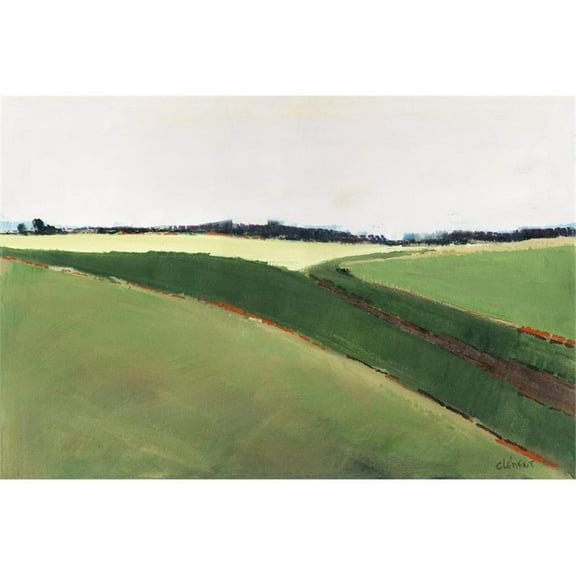 Giant Art 72x48 Landscape 388 Fine Art Giant Canvas Print in Yellow