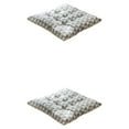 thumbnail image 2 of VONKY Soft And Comfortable Square Chair Cushion For Fitting Simple And Easy-care Anti-slide Seat Cushions Grey Triangles 2Set, 2 of 6