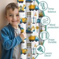 thumbnail image 3 of Blackout Kids Curtains,Cartoon Construction Vehicles Safety Signs Childrens Insulated Curtains Set Of 2,Bedroom Essentials,Toddler Room Decor 42"x84", 3 of 5