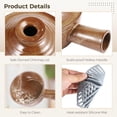 thumbnail image 4 of 4 Sets Egg Cookers, Ceramic Microwave Cookers with Heat-resistant  Pads, Egg Poachers with Dome  & Hollow Handles, 12 oz Clay Bowls for Eggs, Soup, Oven & Dishwasher Safe, 4 of 6