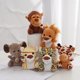 thumbnail image 2 of Colgante de peluche de animal tonto y lindo, juguete de peluche de zoológico, recuerdo, pequeño regalo, llavero, accesorios, 2 of 3