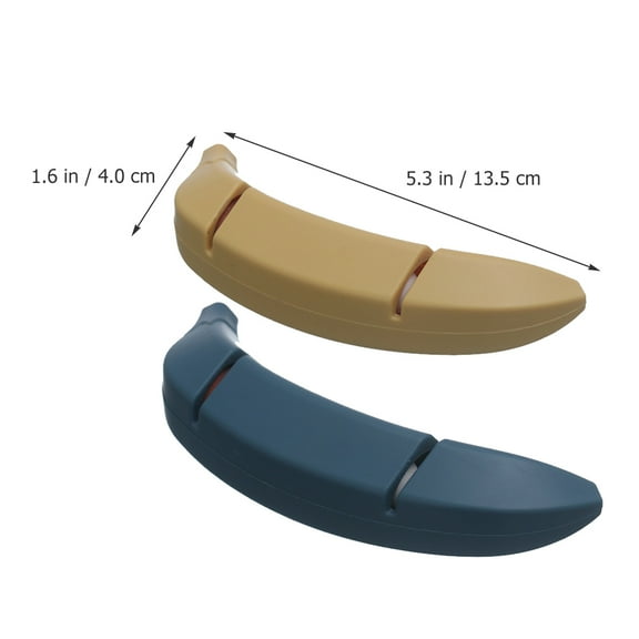 WHAMVOX 2 Pcs Portable Sharpening Tool Whetstone Kitchen Sharpener 13.5x4cm