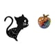 thumbnail image 5 of Reloj de pared,Reloj de pared con diseño de gato para guardería,sala de juegos y interior,Estatua de estatuilla,Estatuas de resina Escultura Decoración del hogar Mini,Mueble de mesa con, 5 of 8