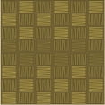 thumbnail image 1 of Ahgly Company Indoor Square Patterned Dark Bronze Brown Area Rugs, 7' Square, 1 of 6