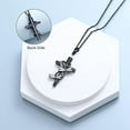 thumbnail image 7 of Cross Urn Necklace for Ashes Dragonfly Cremation Jewelry With Funnel Filler Kit Ashes Urn Necklace for Human / Pets, 7 of 7