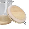 thumbnail image 3 of Coffee Bean Container Loose Leaf Tea Coffee Sugar Nuts Canister Clear Food Storage Jar with Airtight Lid M 1150mL, 3 of 4