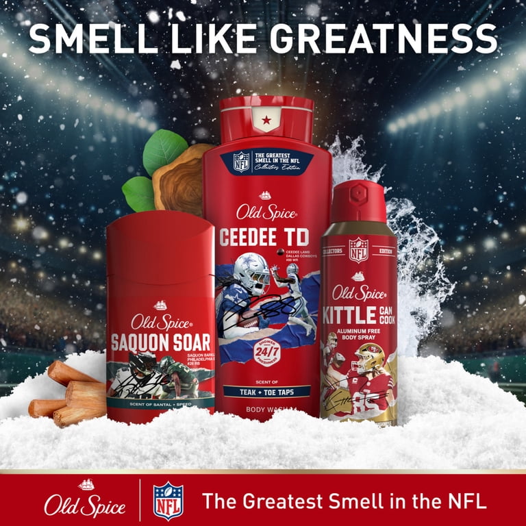 Old Spice NFL Holiday Gift Pack for Men - Antiperspirant, Body
