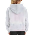 thumbnail image 6 of Xoenoiee Boys Girls Loose Long Sleeve Hoodies Floral Panda Print Pullover Hooded Sweatshirt Active Wear with Kangaroo Pocket Warm Tops for Kids Jogging Hiking Excising, M, 6 of 7