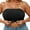 Black, variant on Womens Front Hook Closure Convertible Bras Oversized Wireless Bandeau Push up Bras Strapless Everyday Bras Tube Top Bralettes Beige L