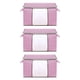 thumbnail image 2 of Paquete de 3 bolsas de almacenamiento de ropa, organizador de armario de ropa de gran capacidad para edredones tamaño king, mantas, edredones y colchas con asa reforzada, ventanas transparentes y, 2 of 8