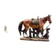 thumbnail image 1 of Organizador de pared plegable con gancho y estatua de caballo, adorno artístico de resina para baño, armario, decoración rústica y hogar, ideal para a, 1 of 8