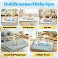 thumbnail image 5 of WonderStone 5-in-1 Baby Gym & Play Mat, Tummy Time Toys with Sensory Toys & 18 Balls for Newborns and Infants 0-12 Months, Whale, 5 of 8