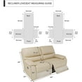 EasyGoing Loveseat Recliner Cover, Reversible Couch Cover for Double Recliner, Split Sofa Cover
