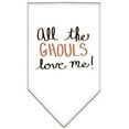 thumbnail image 6 of Mirage Pet 66-172 LGBR All the Ghouls Screen Print Bandana, Brown - Large, 6 of 10