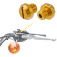 thumbnail image 3 of Unique Bargains Universal M10 Motorcycle Mirror Hole Plugs Screws Mirrors Caps Lock Offs Cover Caps Positive Gold Tone, 3 of 7