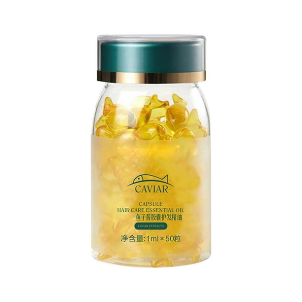 Aceite capilar 50 cápsulas. Aceite capilar con queratina para puntas abiertas. Acondicionador hidratante reparador para cabello seco o dañado de todo tipo. 50 ml de aceites esenciales.