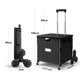 thumbnail image 5 of Carrito Compras Mano Portátil Con Ruedas Utilitario Plegable Tapa Telescópico 4 Giratorias para Viajes Mudanzas Almacenamiento Uso en Oficina, 5 of 9