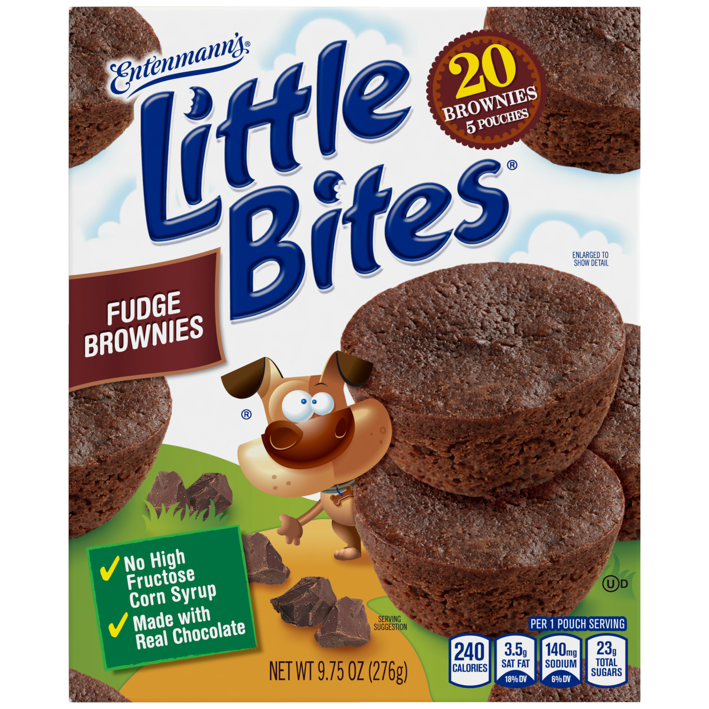 Entenmann’s Little Bites Fudge Brownies, 5 Pouches per Box - image 3 of 19
