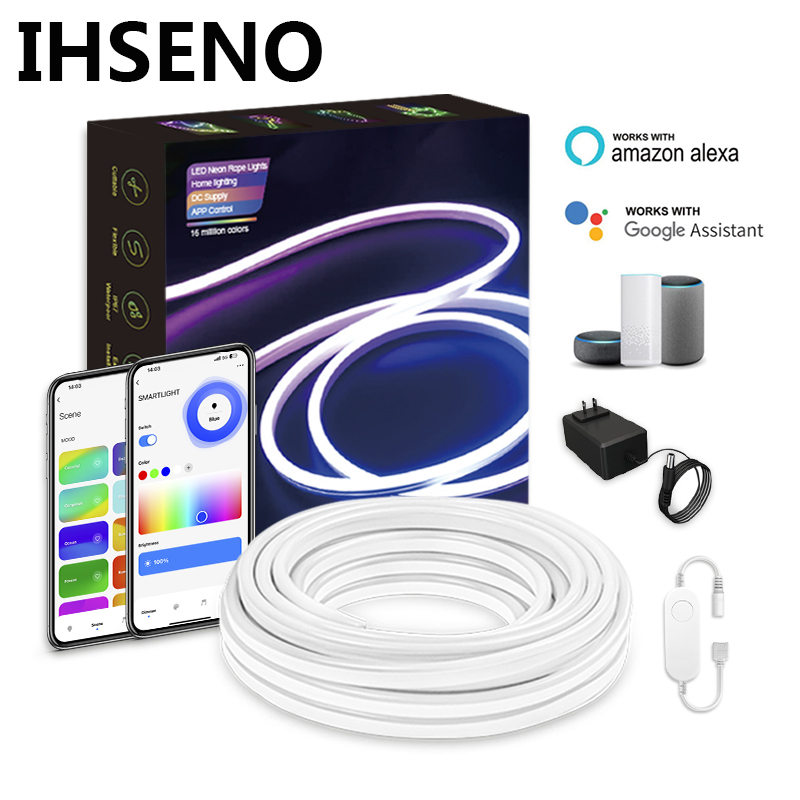 IHSENO Tuya Zigbee LED Light Strip, 5M RGB LED Light Strip 5050 LED
