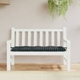 thumbnail image 1 of vidaXL Garden Bench Cushion Black Check Pattern 120x50x7 cm Fabric, 1 of 4