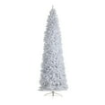 thumbnail image 3 of HomeStock 10ft Slim Pre-Lit White Magic Artificial Christmas Tree with 800 Warm White Lights and 2420 Bendable Branches, 3 of 10